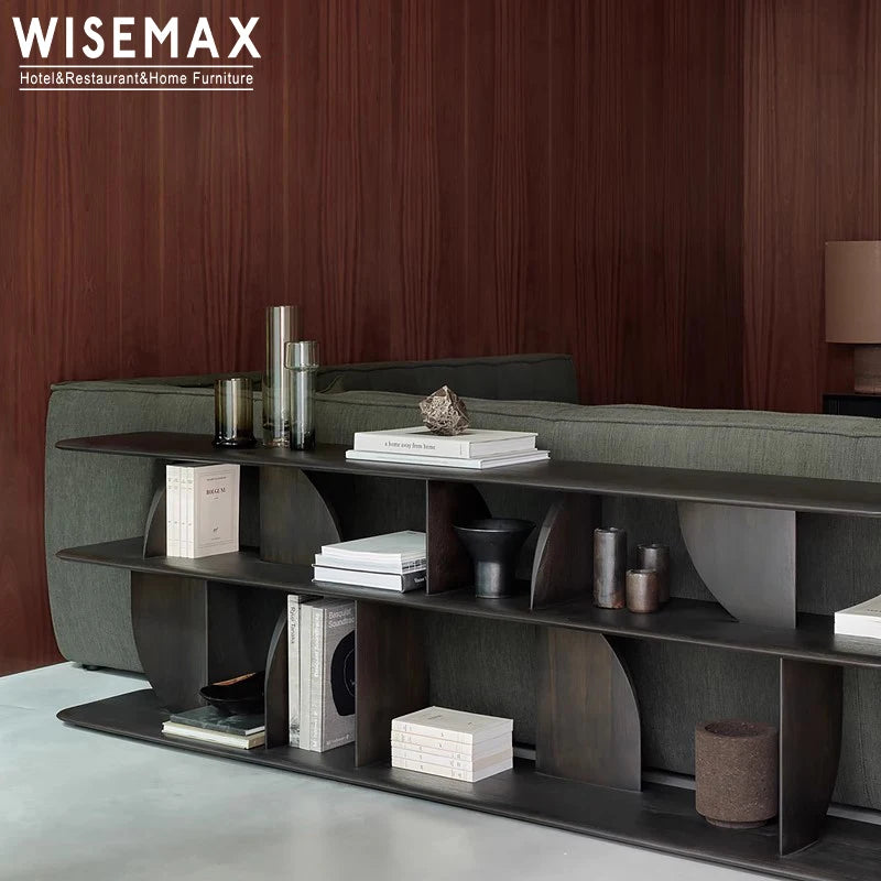 Modern Geometric Wooden Bookshelf – 2/5 Tier Display Storage Cabinet