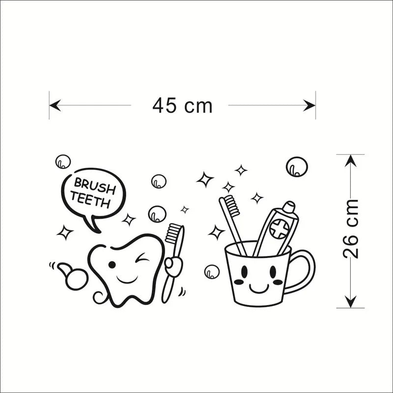 Bubble Shower Wall Decal – Bathroom Door & Mural Sticker Decor