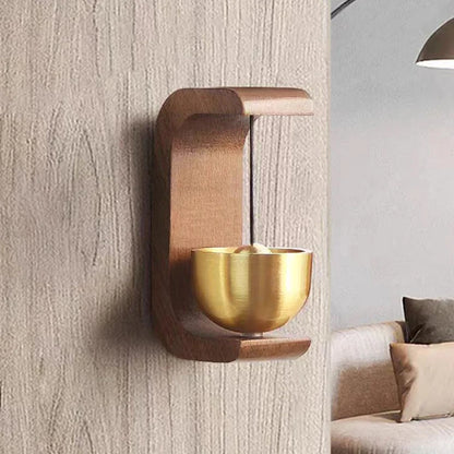 Brass Doorbell Wind Chime – Japanese Wall Art & Home Decor Gift
