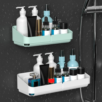 No-Drill Bathroom & Kitchen Wall Shelf – Makeup, Spice & Shower Organizer