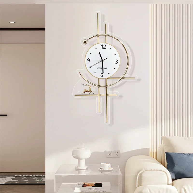 Xenomorph Metal Wall Clock – Creative Decor for Bathroom or Living Room