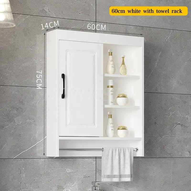 Over-Toilet Wooden Bathroom Cabinet – Space-Saving Storage & Shelves