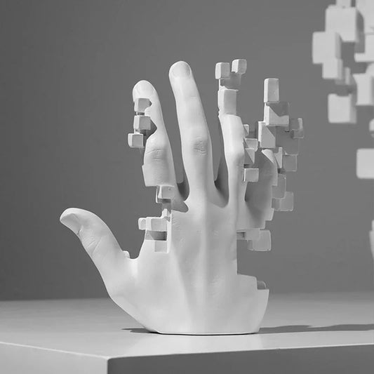 Modern Abstract Palm Hand Sculpture – Luxury Table Decor Figurine