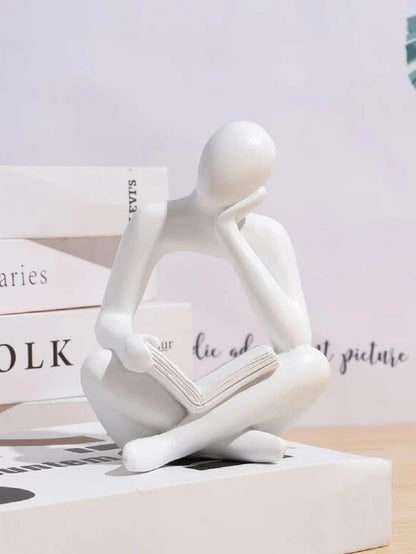 Modern Abstract Bookend – Creative Decor for Bookshelves & Cabinets
