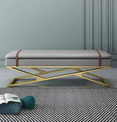 Luxury Nordic Bench – Elegant Makeup Stool & Entryway Seating