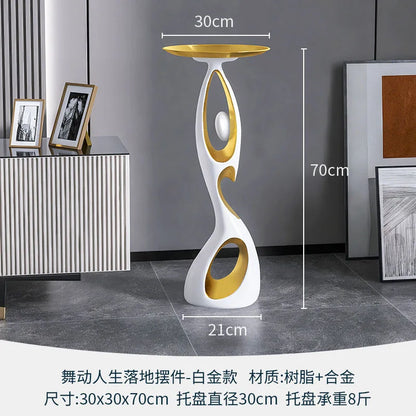 Light Luxury Abstract Resin Sculpture – Home & Housewarming Decor