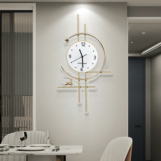 Xenomorph Metal Wall Clock – Creative Decor for Bathroom or Living Room