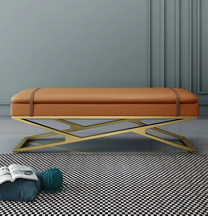 Luxury Nordic Bench – Elegant Makeup Stool & Entryway Seating