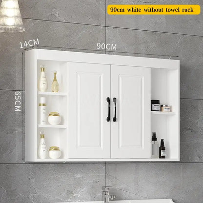 Over-Toilet Wooden Bathroom Cabinet – Space-Saving Storage & Shelves