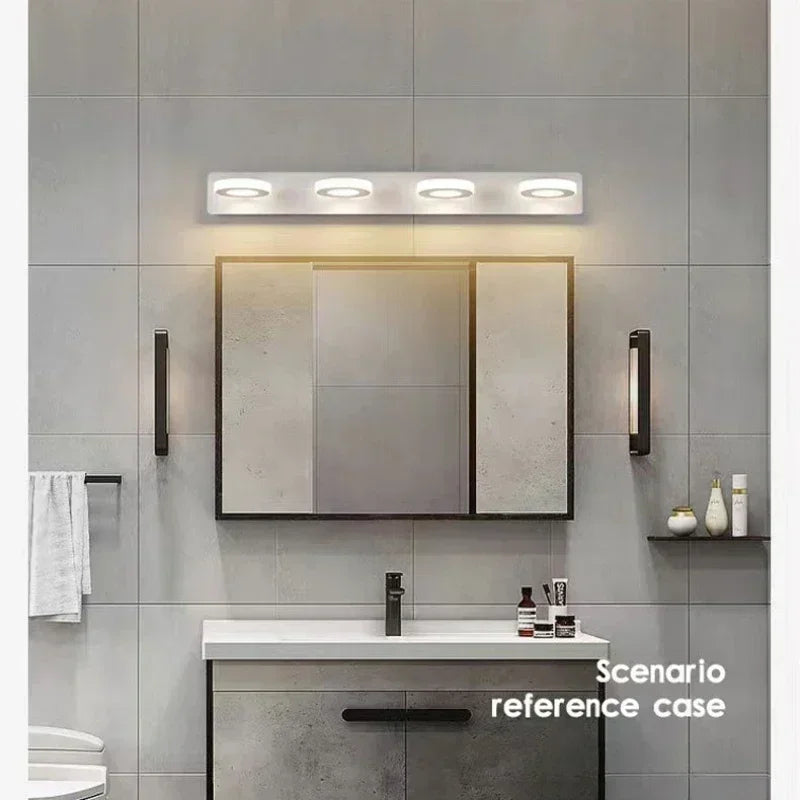 LED Wall Lamp – Mirror Front Light for Bathroom, Bedroom & Makeup Decor