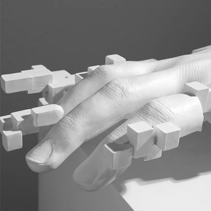 Modern Abstract Palm Hand Sculpture – Luxury Table Decor Figurine