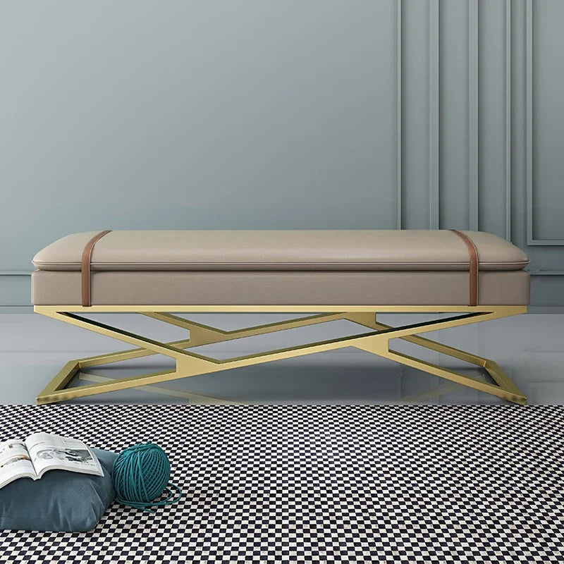 Luxury Nordic Bench – Elegant Makeup Stool & Entryway Seating