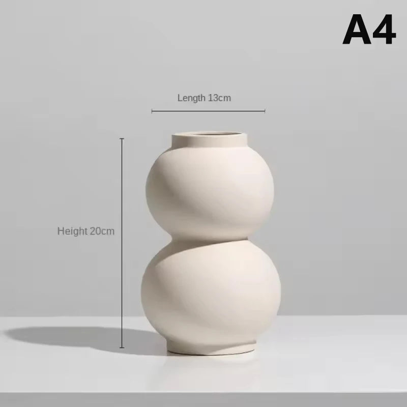 Modern Ceramic Vase – Bedroom Desktop Decor & Photography Background Ornament