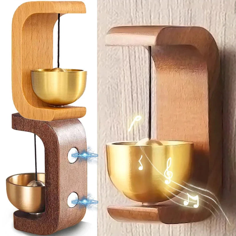 Brass Doorbell Wind Chime – Japanese Wall Art & Home Decor Gift